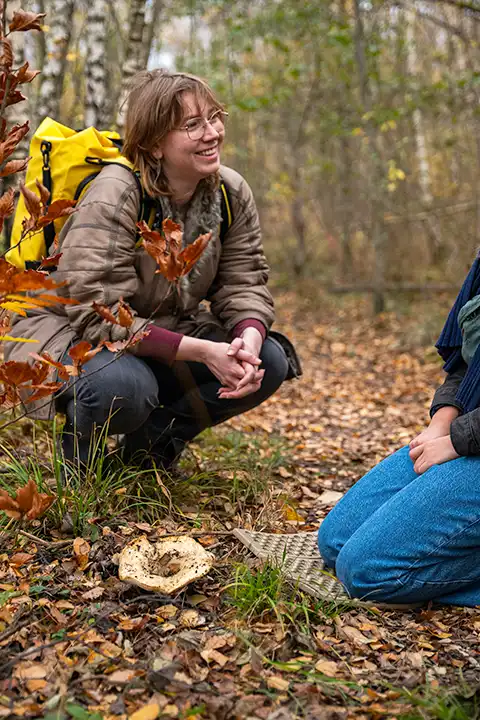 Chevonne Hagens in het bos